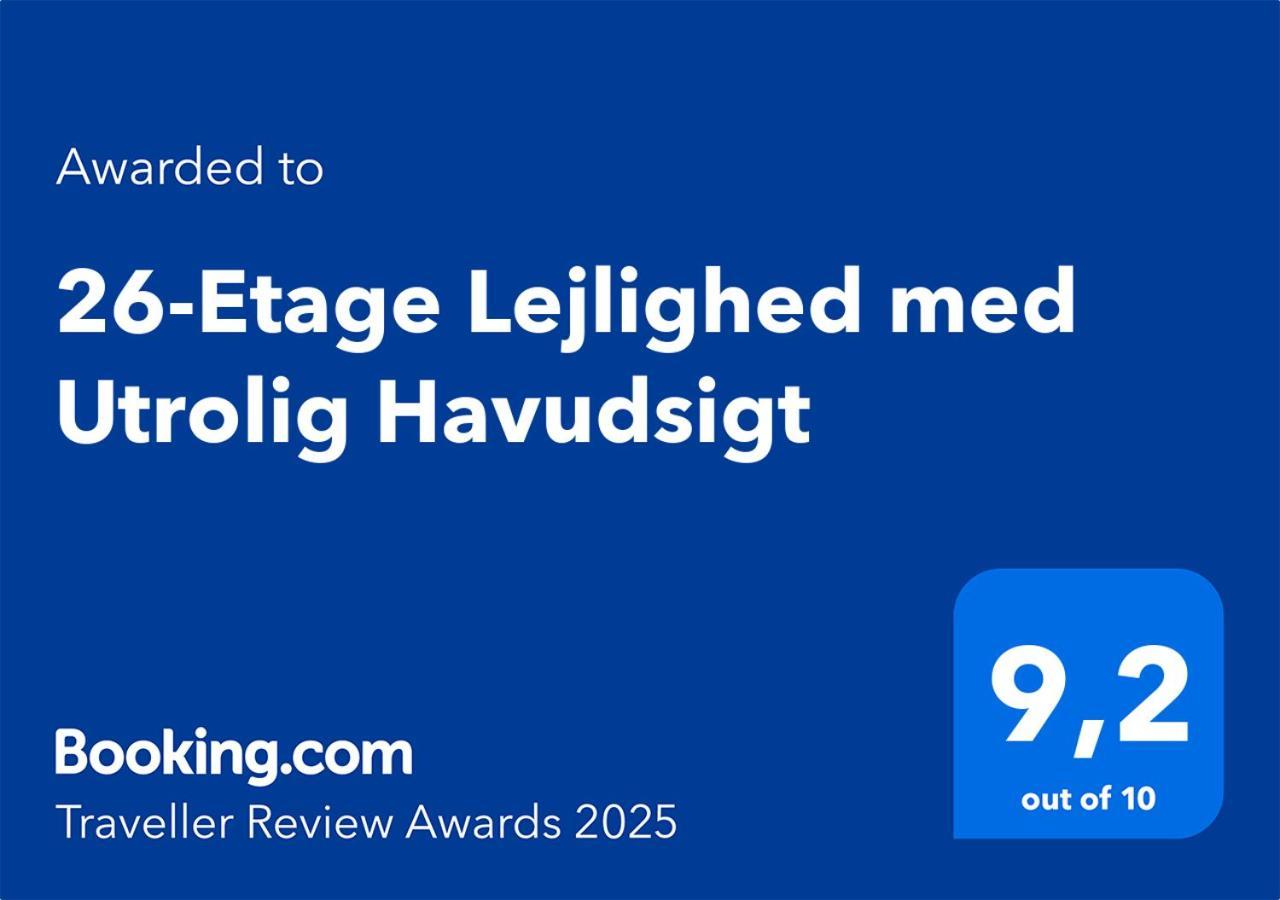 26-Etage Lejlighed Med Utrolig Havudsigt Arhus Luaran gambar